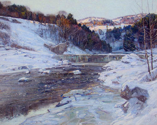 Winter - An oil painting by Gardner Symons
